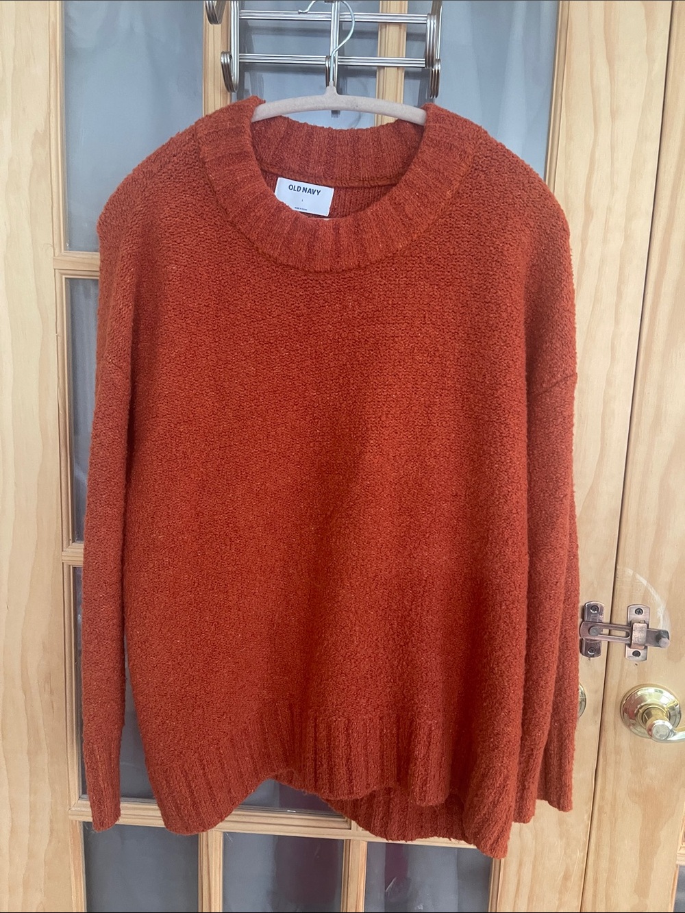 106. Old Navy Rust Crewneck Sweater